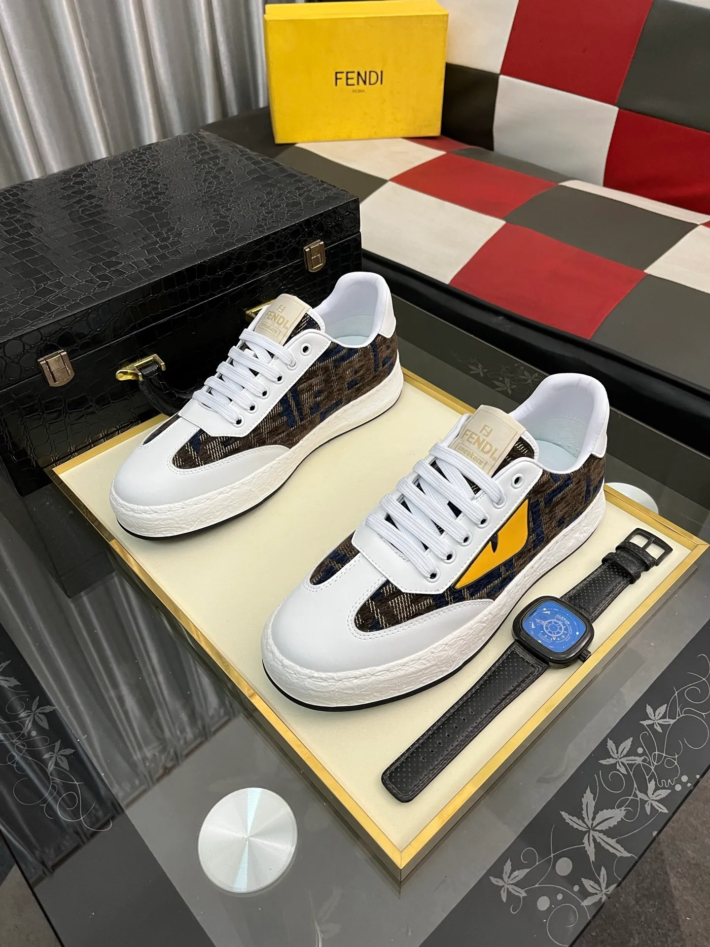 Men's shoes 💰420⌚️⌚️FENDI "Fendi" P480 Regular size: 38-44 (casual shoes) Product materials: Selected cowhide upper, soft sheepskin lining; original outsole. 4️⃣colors available